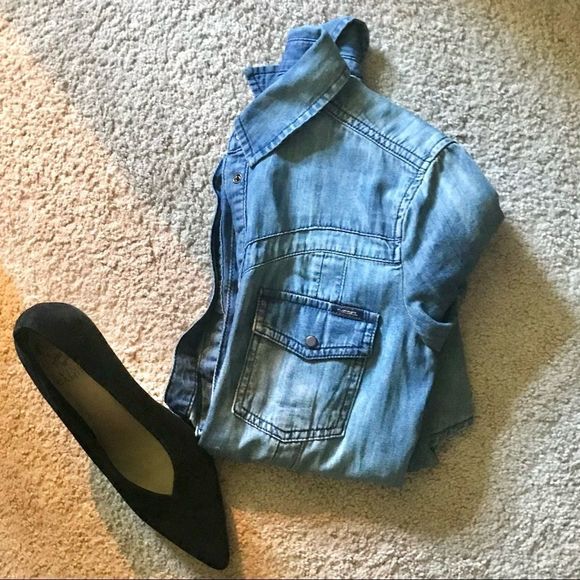 NWT $228 DIESEL | Tidova Distressed Lightweight Denim Dress in Distressed - Picture 2 of 14